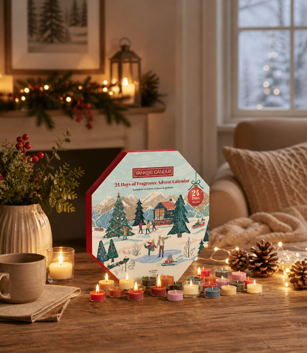 Yankee Candle calendario dell'avvento ghirlanda 24 giorni di fragranze