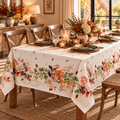 Tovaglia UVA SPINA 150x270 cm in Panama 100% Cotone con Stampa Digitale Floreale e Bacche – Made in Italy (Copia)