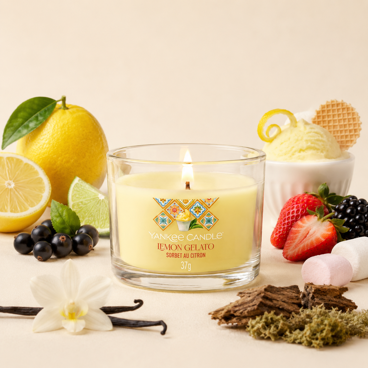 Yankee Candle mini candela Lemon Gelato