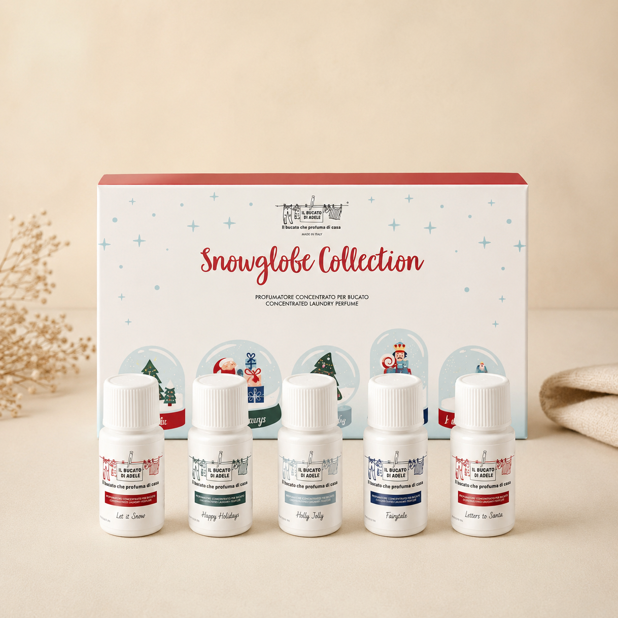 Cofanetto essenze Il Bucato di Adele Snowglobe 5x20ml