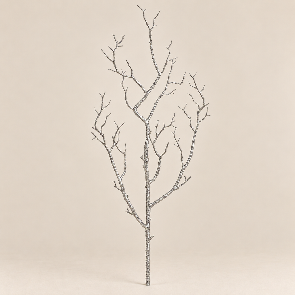 Ramo Decorativo Argentato H81 cm