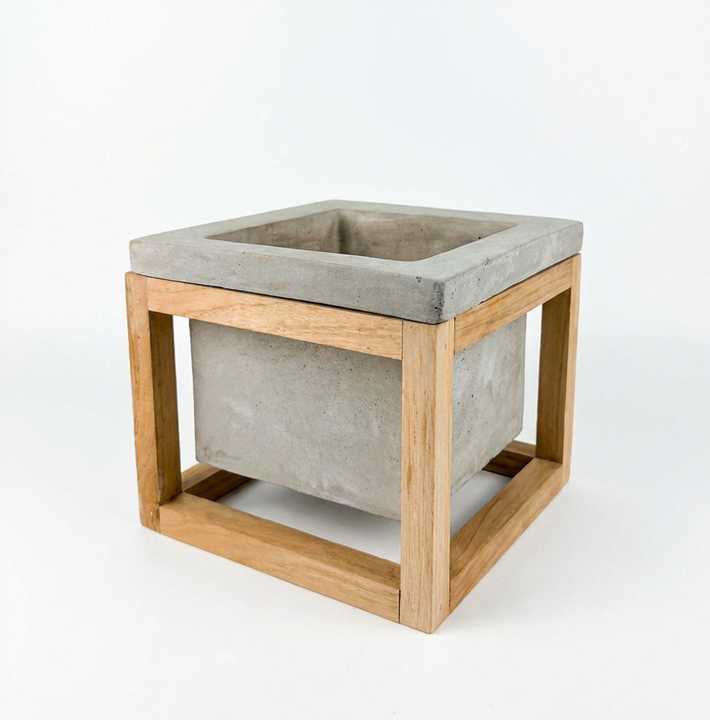 Vaso cubo con supporto h.17 Vasi & Portavasi