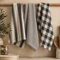 Set 3 Canovacci da Cucina Verdi in Cotone 50 x 70 cm