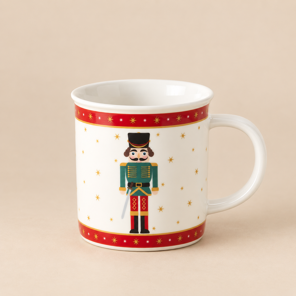 Tazza in porcellana con soldatino schiaccianoci Andrew