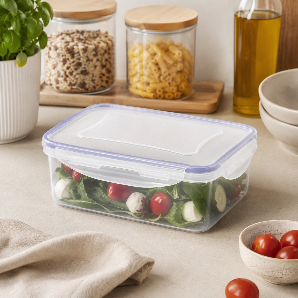 Contenitore Ermetico Rettangolare Fresh Box Trasparente – 1 L