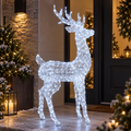 Renna Luminosa 3D H160 cm 380 LED Bianco Freddo con Timer