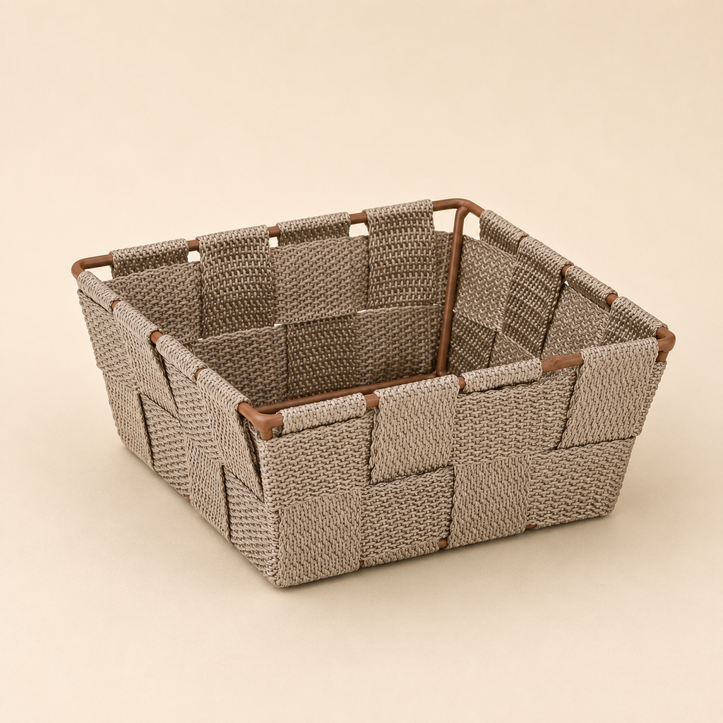 Cestino Kela Alvaro Tortora – 14 x 14 x H 6 cm