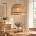 Lampadario Rattan Cupola Ø 41 x H 29 cm
