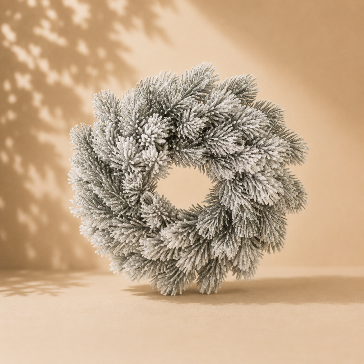 Corona pino innevato 25cm
