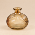 Portacandela Ribbed Ambra