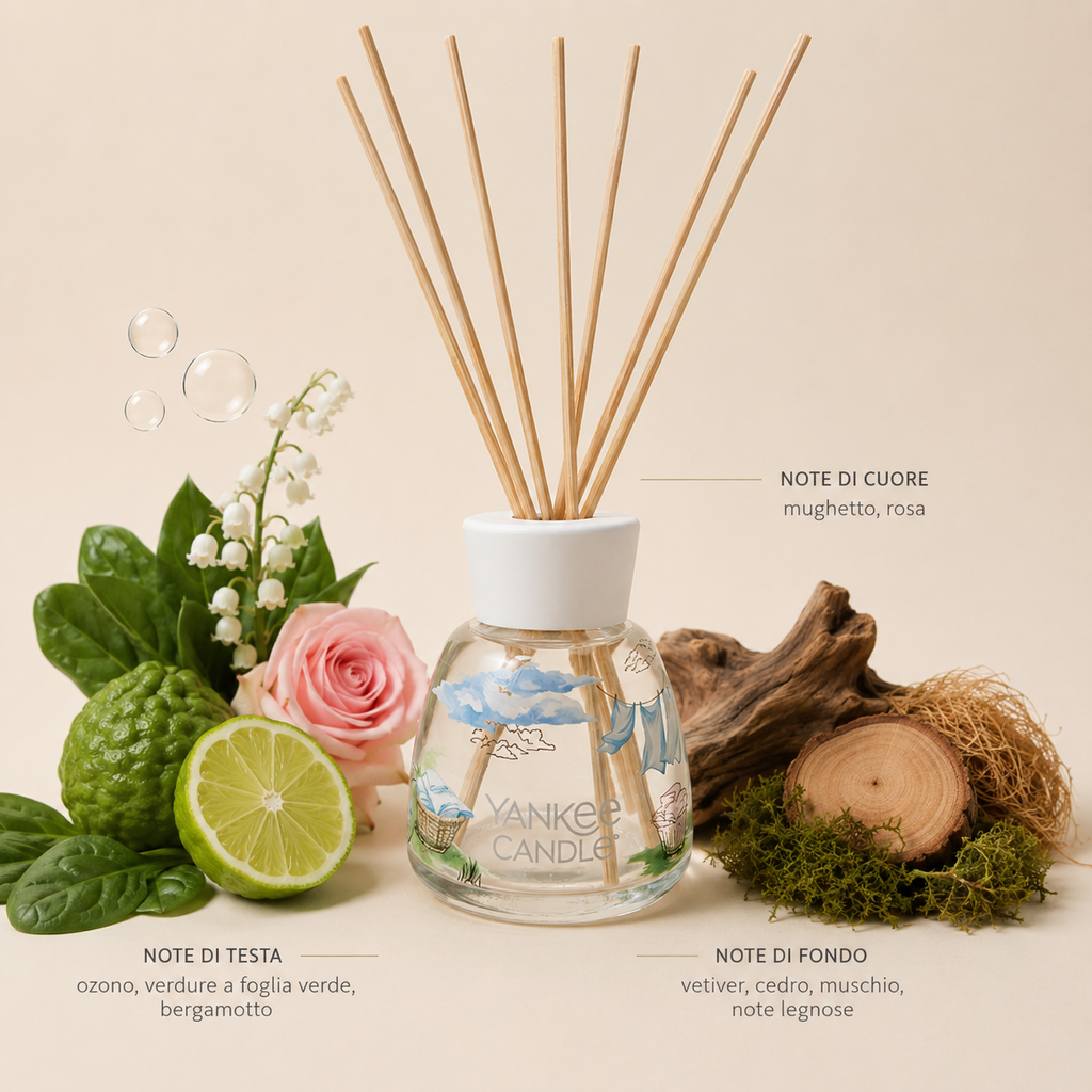 Yankee Candle diffusore ambienti Clean Cotton
