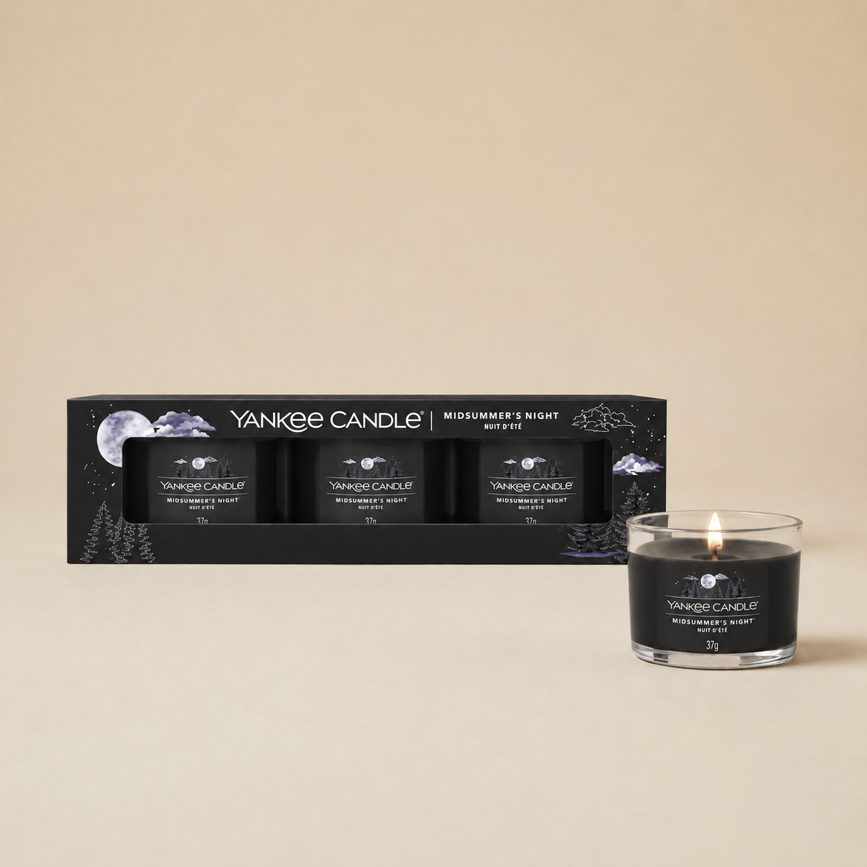 Yankee Candle set 3 mini candle Midsummer's Night