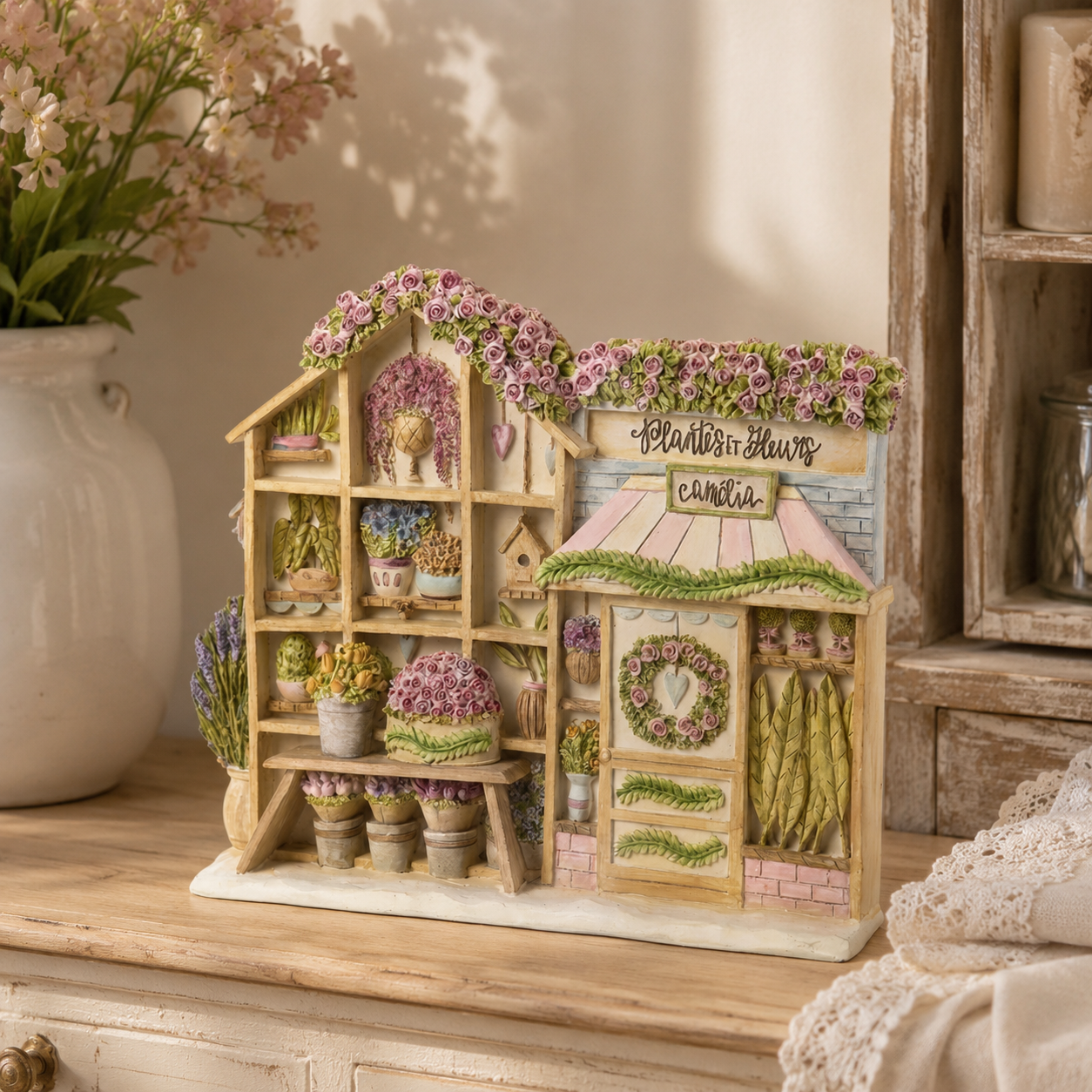 Decorazione Negozio di fiori La vie en rose