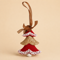 Albero di Natale Rosso da Appendere in Resina