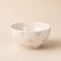 Ciotola Cuori Volanti Beige in Ceramica – Ø 15 cm