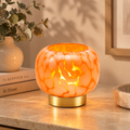 Lampada da Tavolo Joplin EDG in Vetro Ambrato H 14 cm