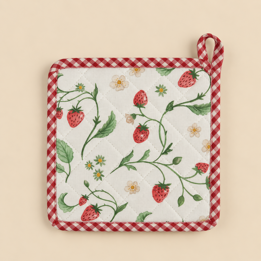 Presina Fragole in Cotone 20 x 20 cm