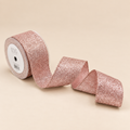 Nastro Decorativo Glitter Rosa Cipria 63 mm x 10 m - EDG