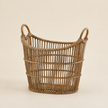 Cesto in Rattan con Manici – 27 × 40 × H 40 cm