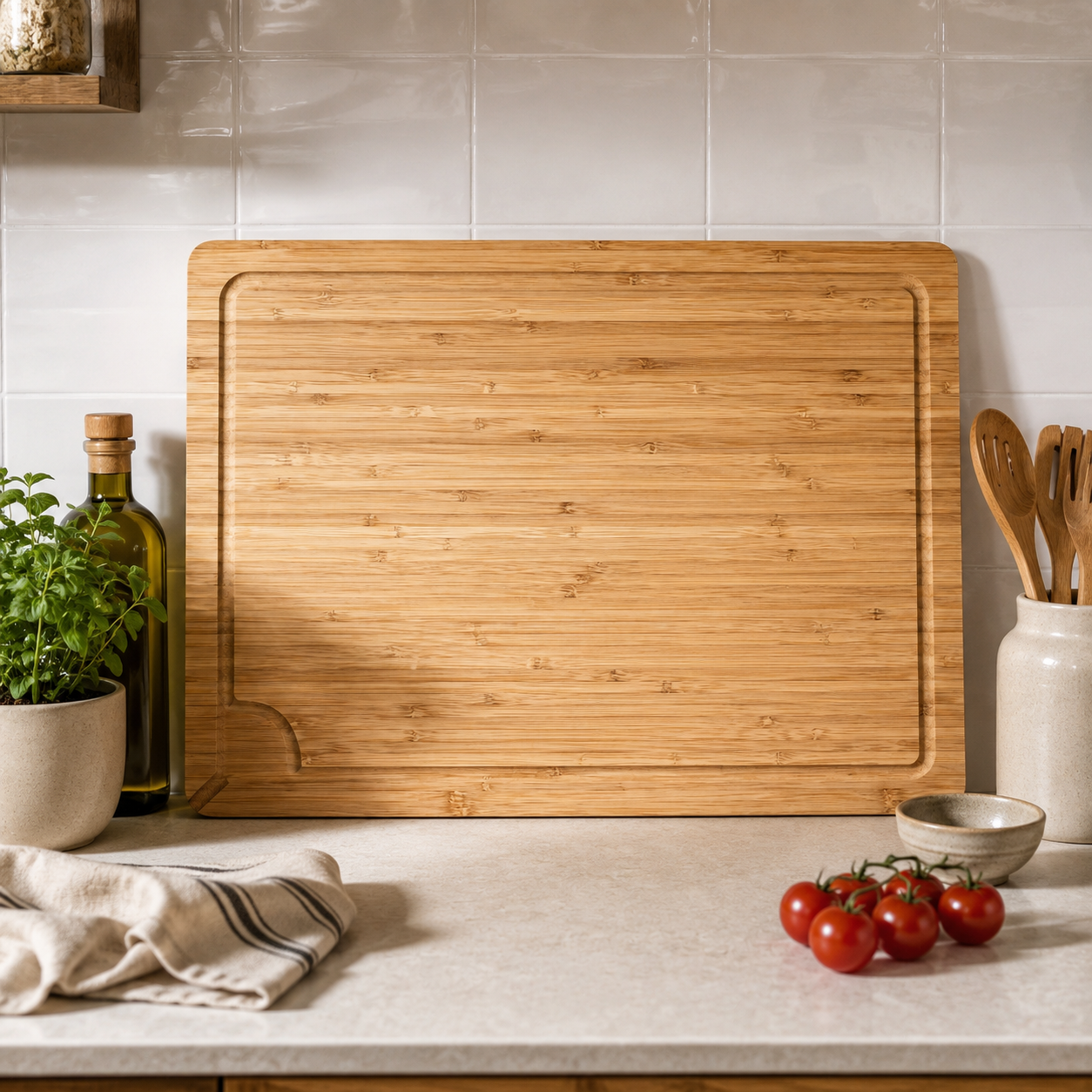Tagliere Evergreen in bamboo 48x35cm