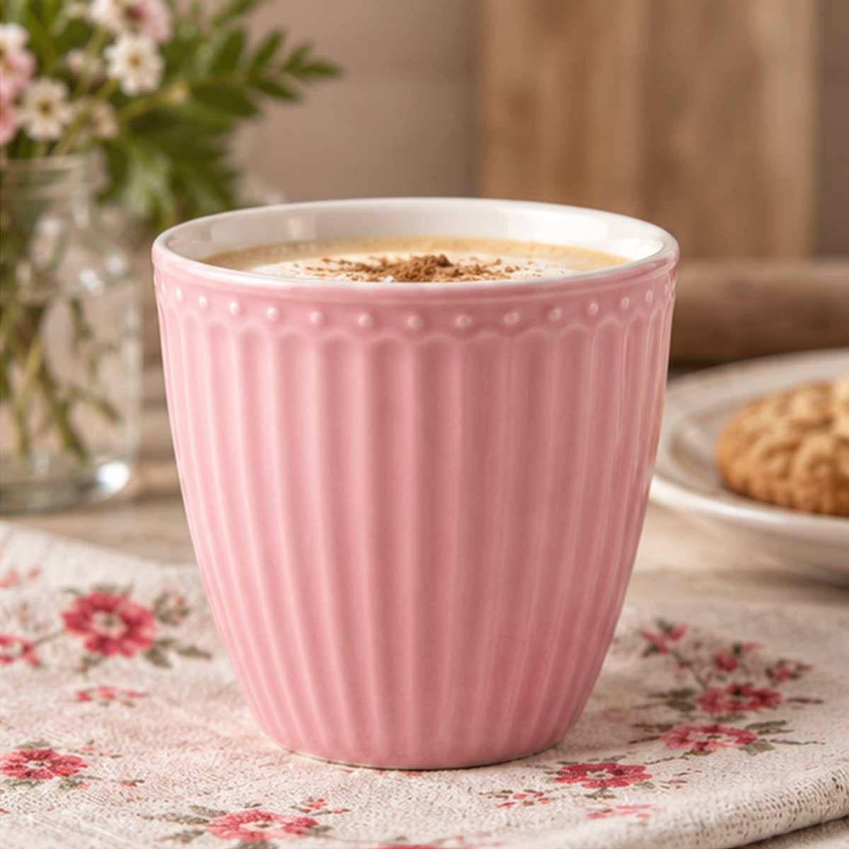 Latte cup Alice dusty rose