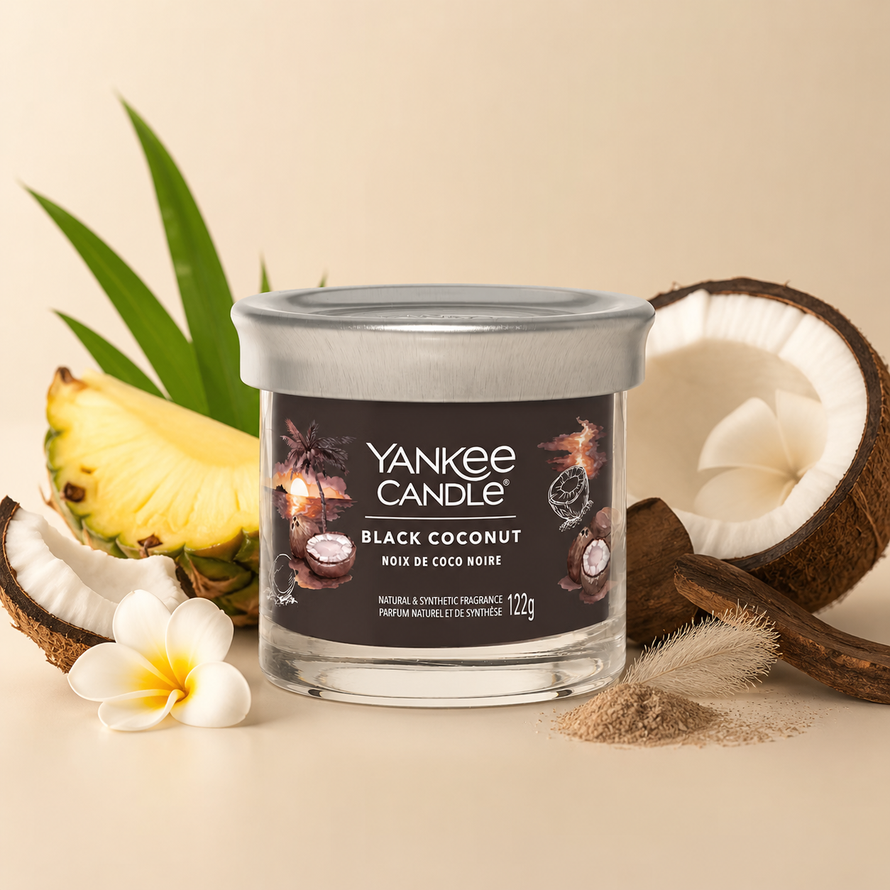 Yankee Candle candela tumbler 122gr Black Coconut