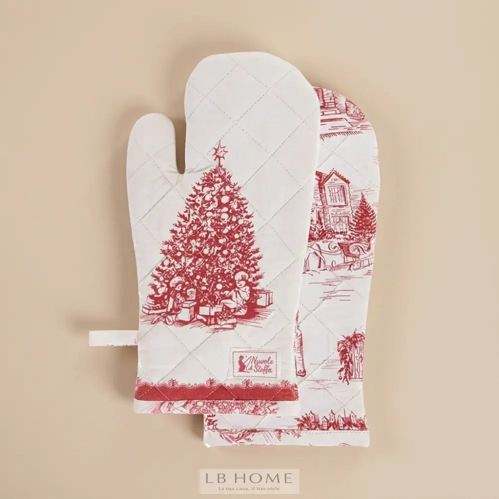 Guantone Toile de Noel Presine e guanti