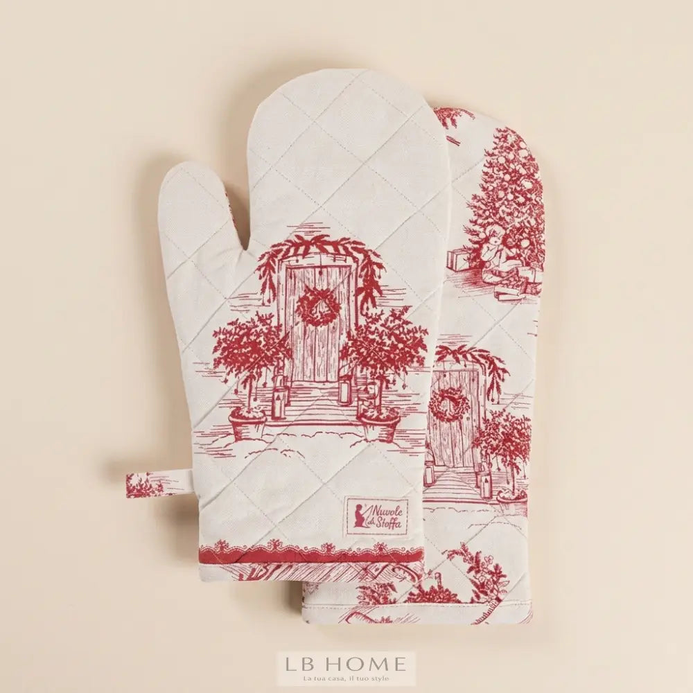 Guantone Toile de Noel Presine e guanti