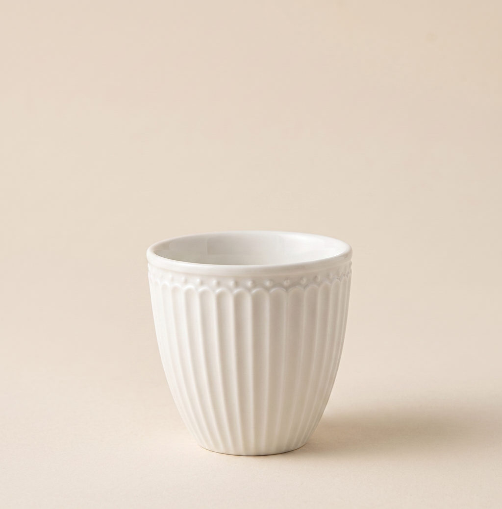 Mini latte cup Alice bianco
