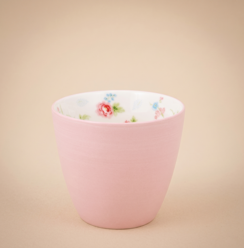 Latte cup Alma rosa tinta unita