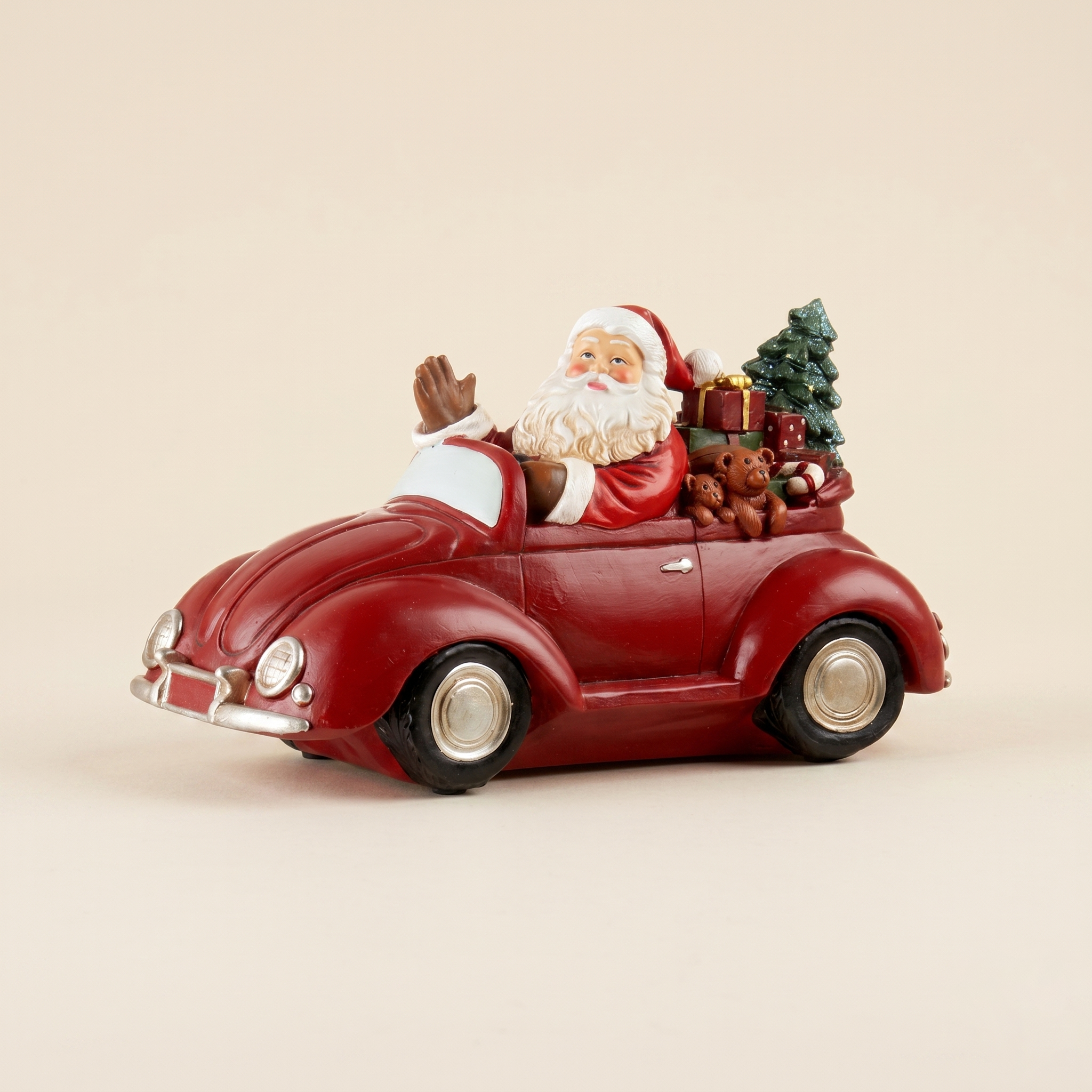 Macchina cabrio Babbo Natale con led
