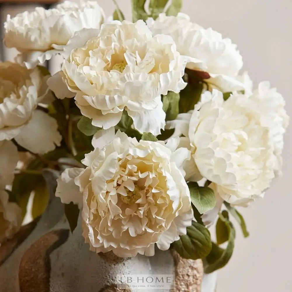 Mazzo peonie Epoque 50cm Piante e fiori artificiali