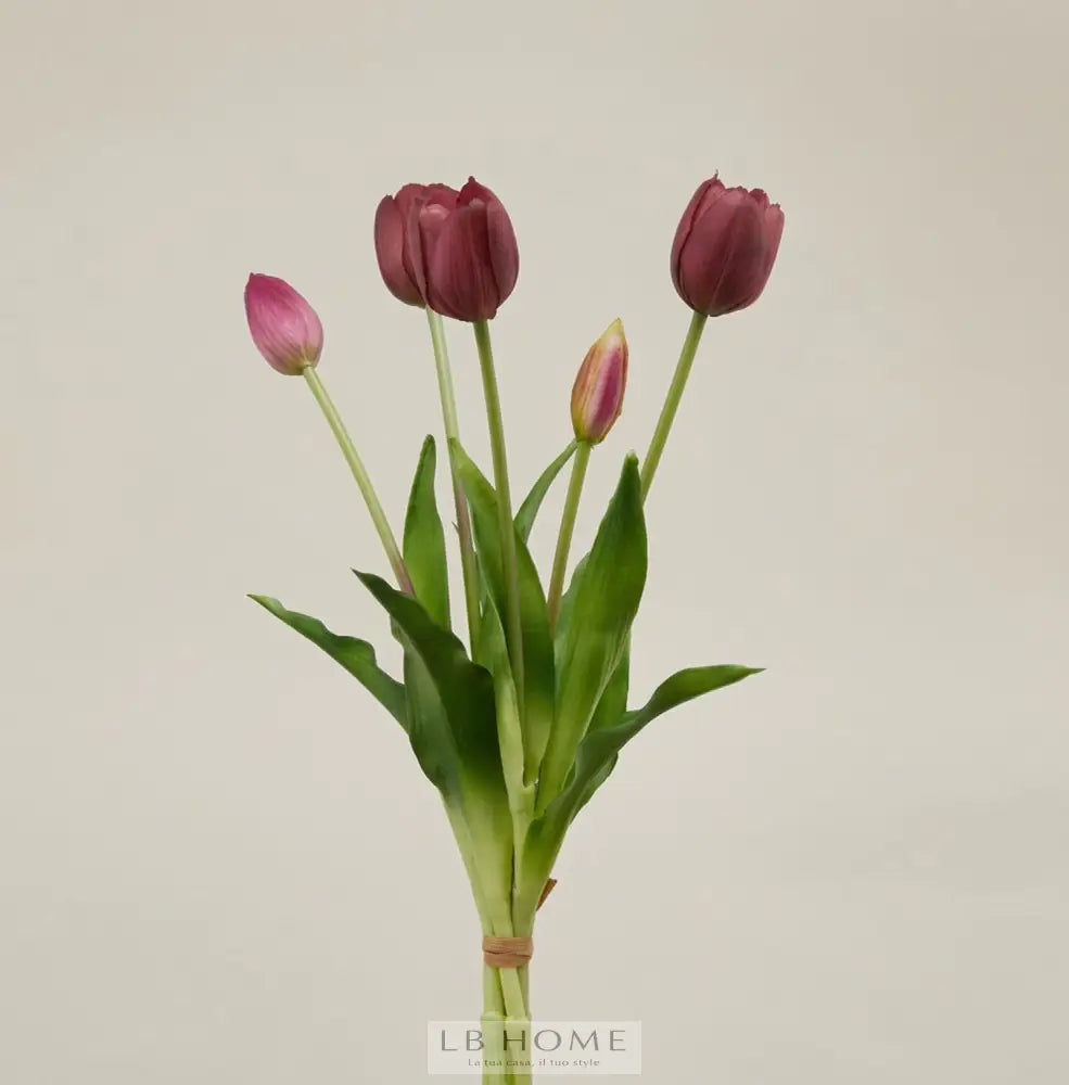 Mazzo tulipani real touch h.40 Piante e fiori artificiali