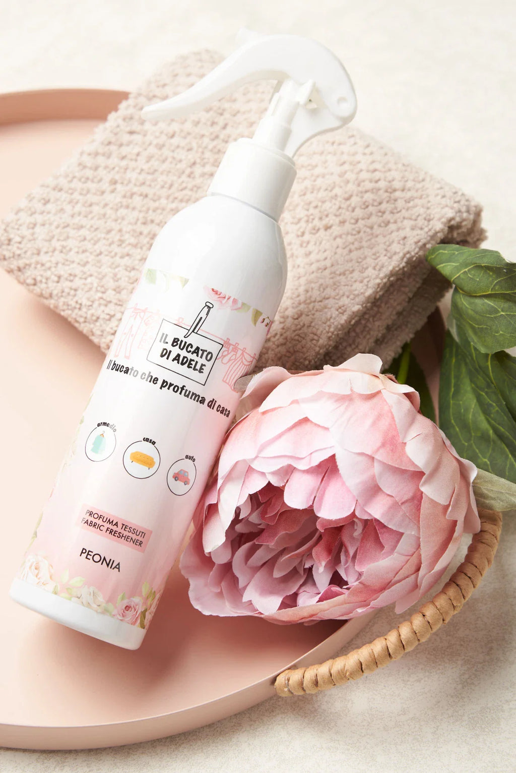 Spray tessuti Il bucato di Adele Peonia Essenza spray
