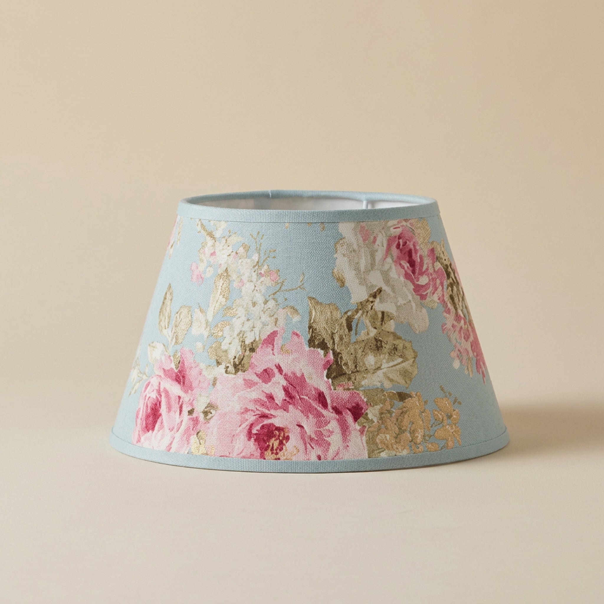 Paralume Impero floreale azzurro 25cm
