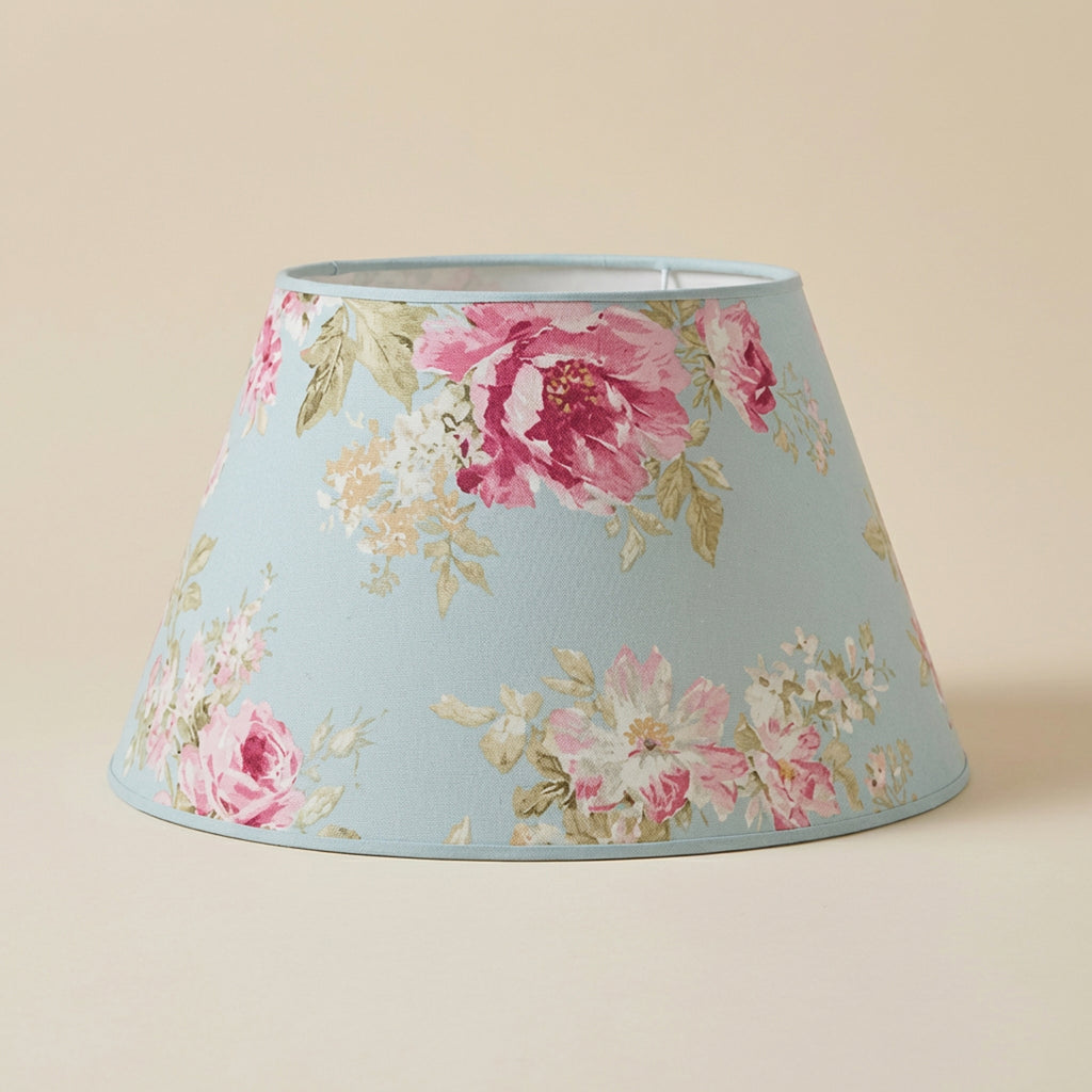 Paralume Impero floreale azzurro 40cm