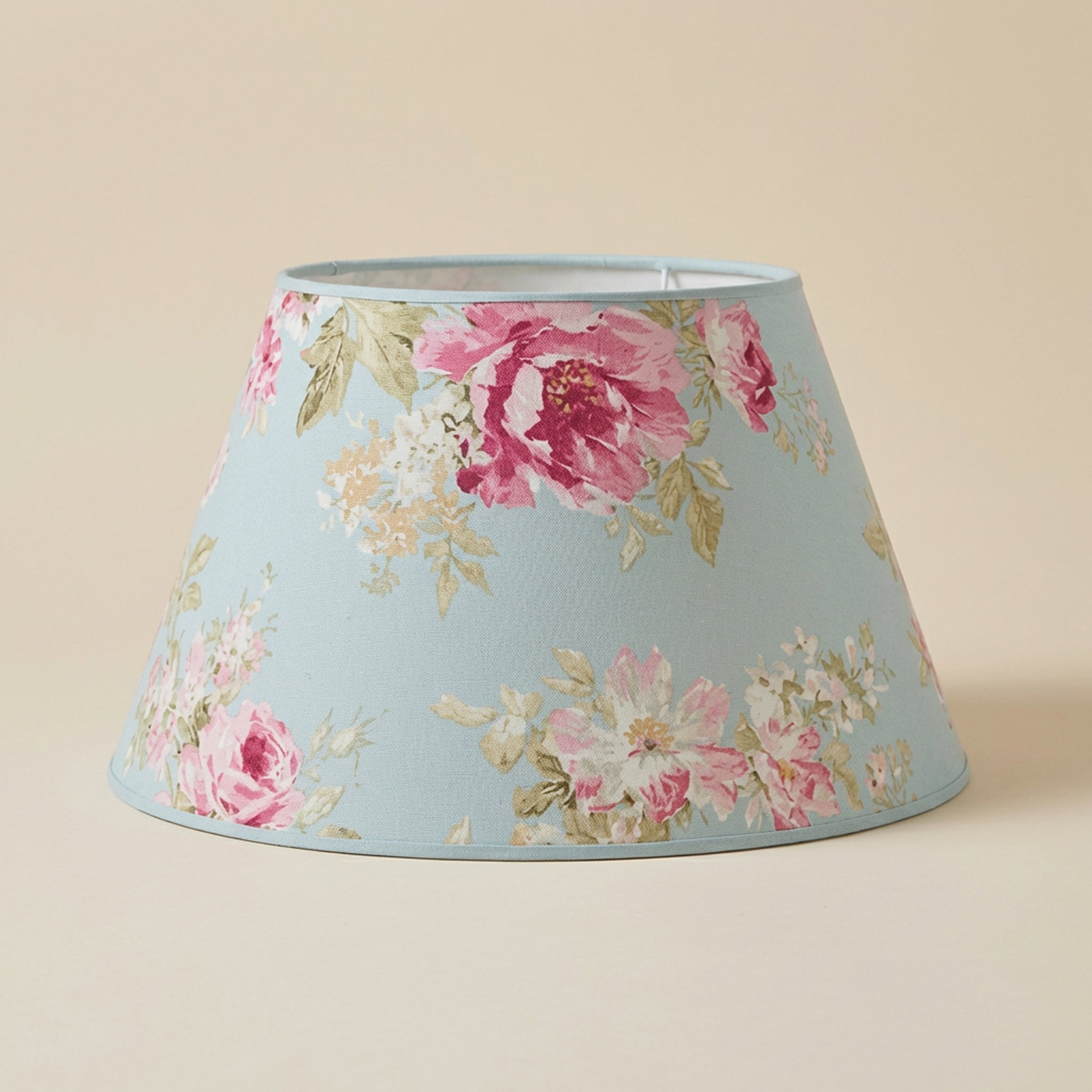 Paralume Impero floreale azzurro 40cm