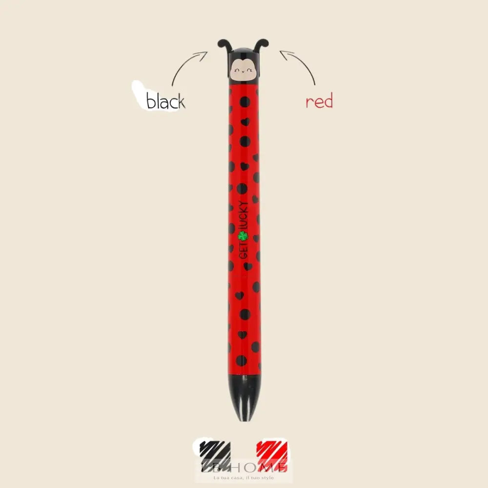 Penna a Sfera Due Colori Ladybug - Click&Clack Cartoleria