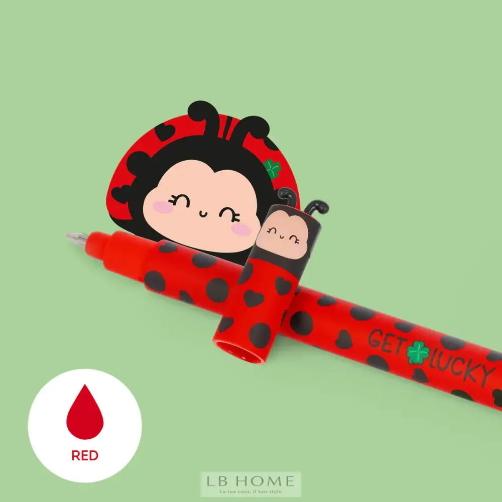 Penna Gel Cancellabile Ladybug ’Get Lucky’ - Erasable Pen Cartoleria