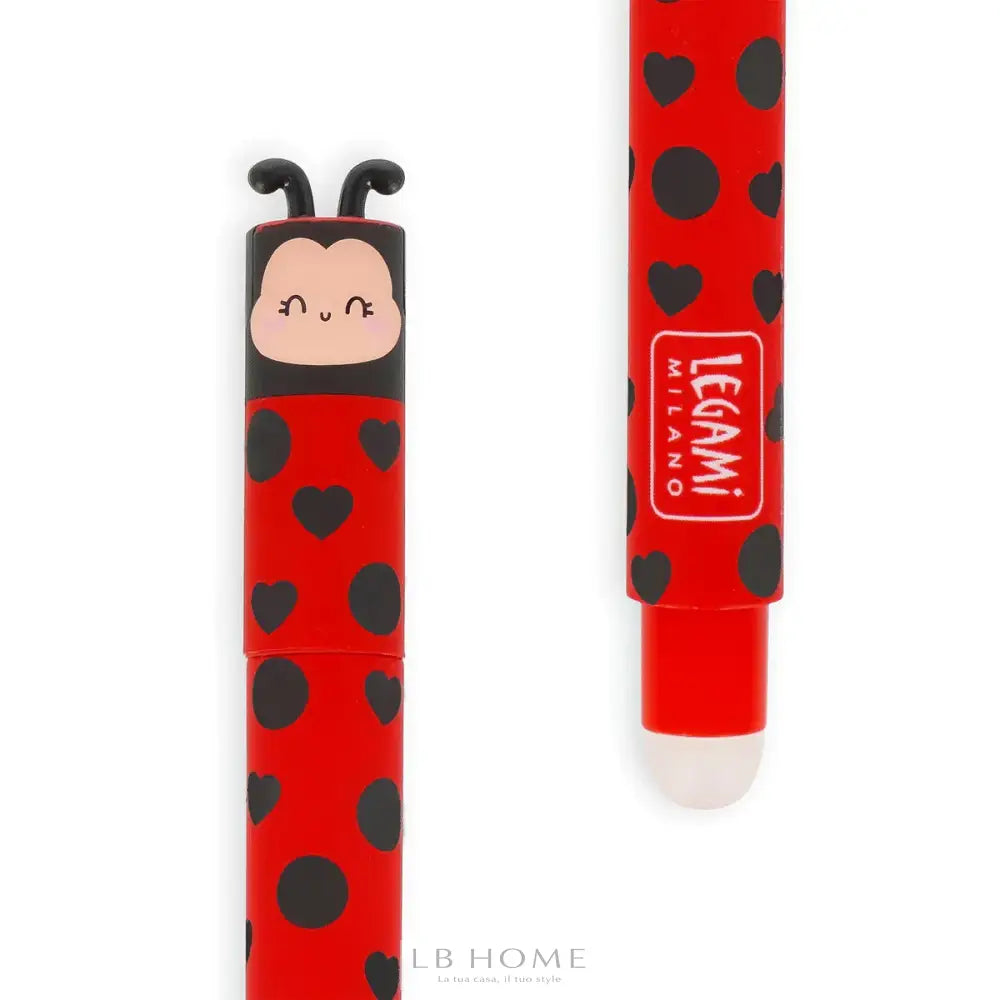 Penna Gel Cancellabile Ladybug ’Get Lucky’ - Erasable Pen Cartoleria