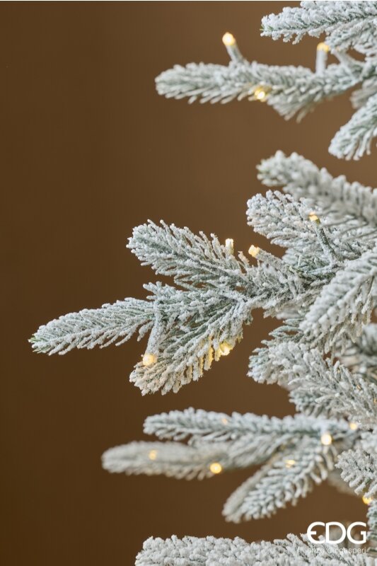 Albero di Natale innevato Cortina EDG 2026 con 3200mini LED h.240cm con BACCHETTA MAGICA