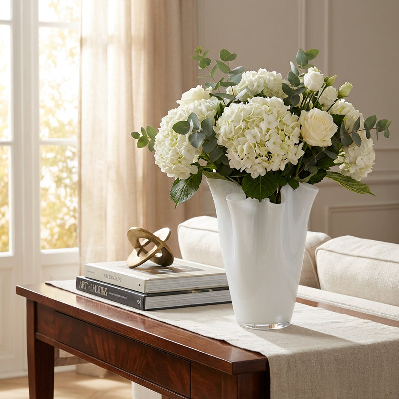 Vaso drappo h.22 Vaso vetro