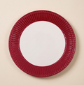 Set 2 piatti piani Alice bordeaux