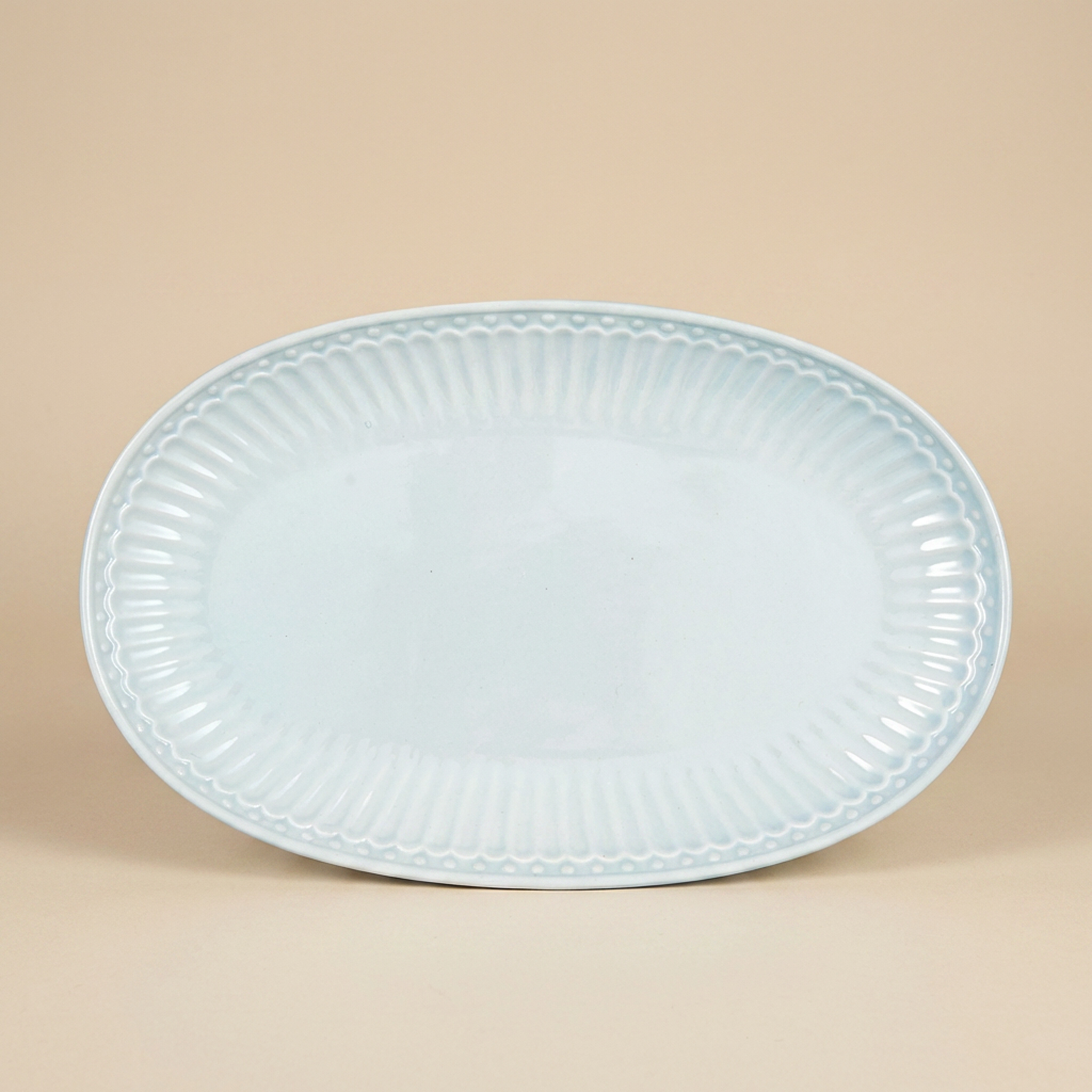 Piattino ovale Alice azzurro