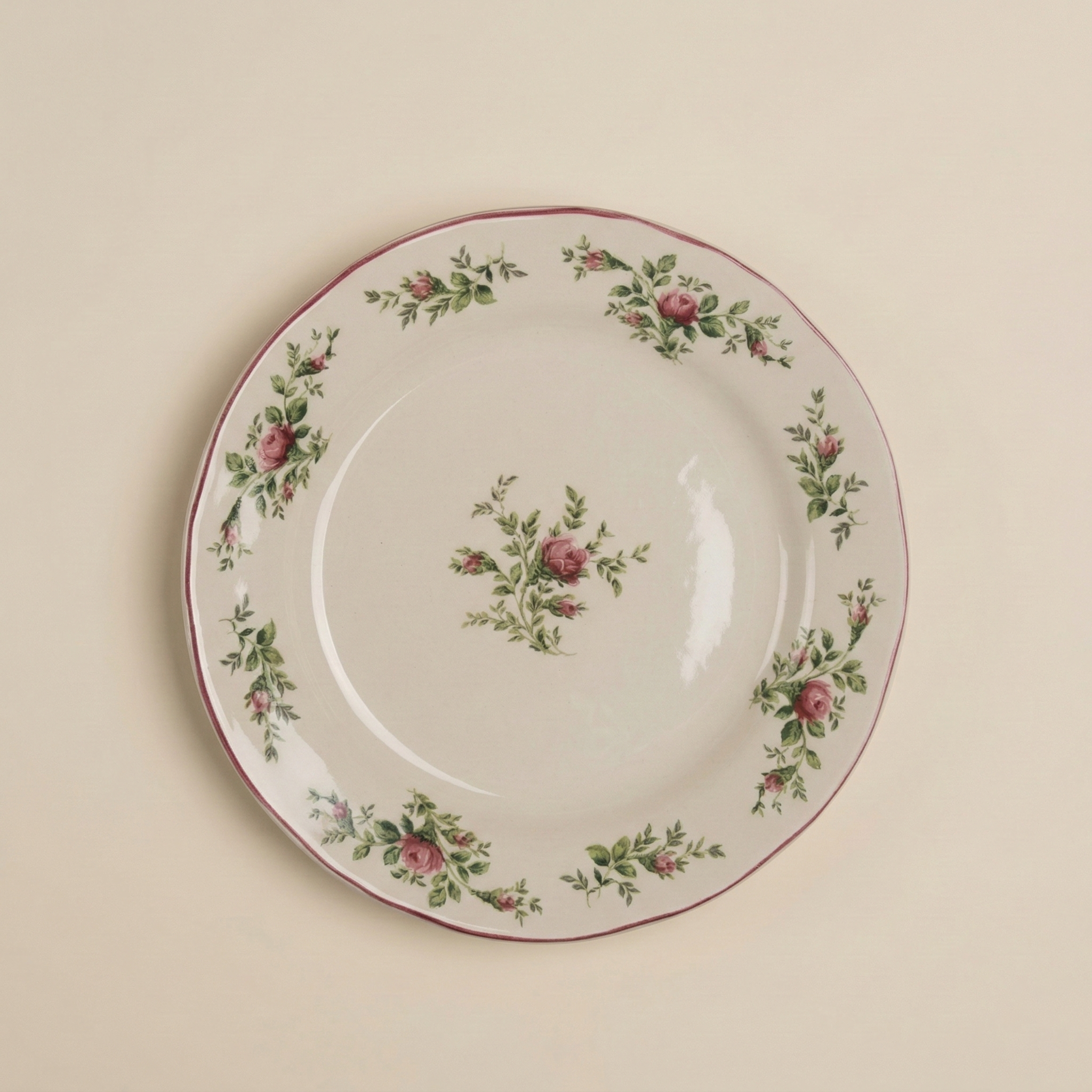 Piatto dessert "Moss Rose"