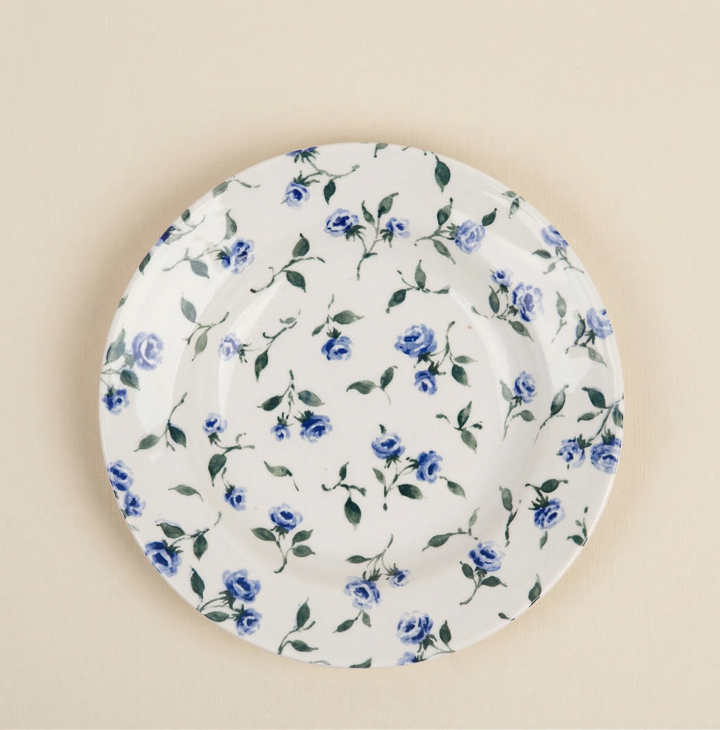Piatto fondo "Floret blu"