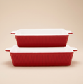 Set 2 pirofile forno Alice rosse