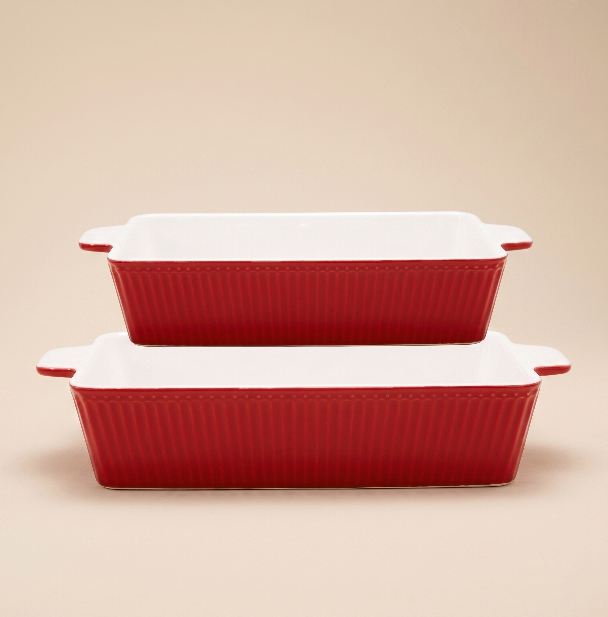 Set 2 pirofile forno Alice rosse