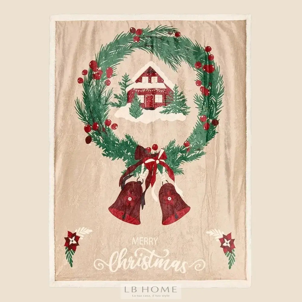 Plaid Holly Jolly ghirlanda Plaid