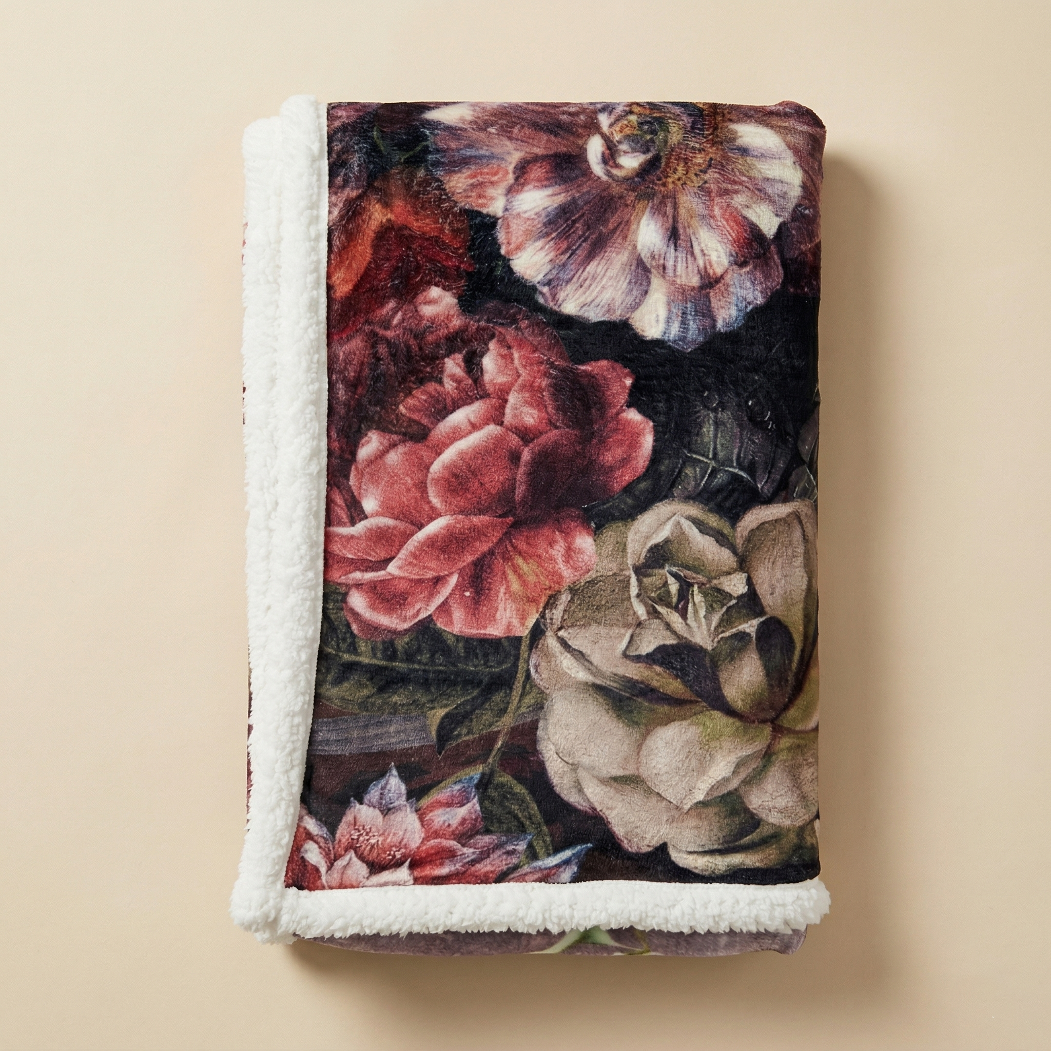 Plaid sherpa Dream in bloom